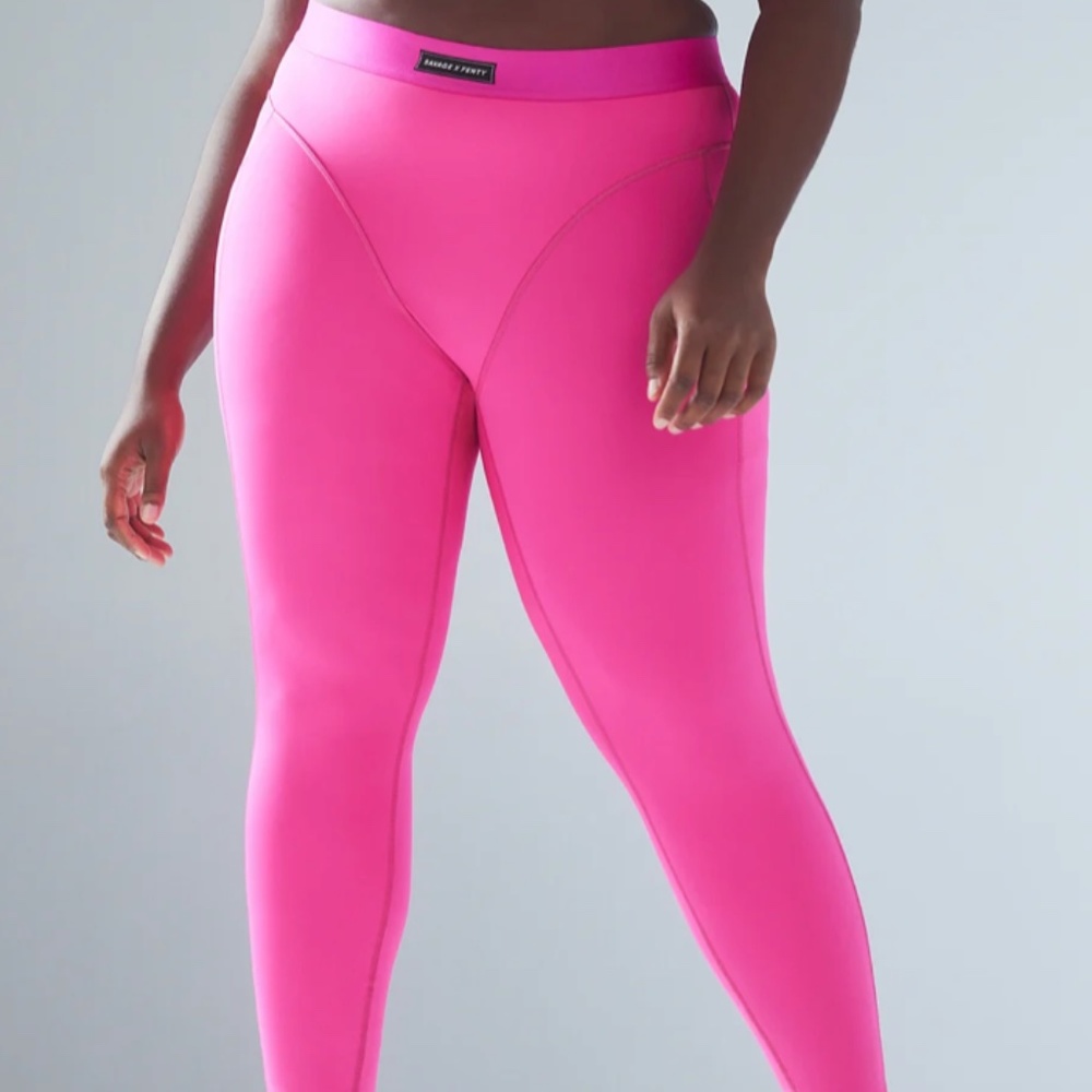 SAVAGE X FENTY Pink Highlighter Lineup High-Waist Pocket Active wear. NWT. 1X